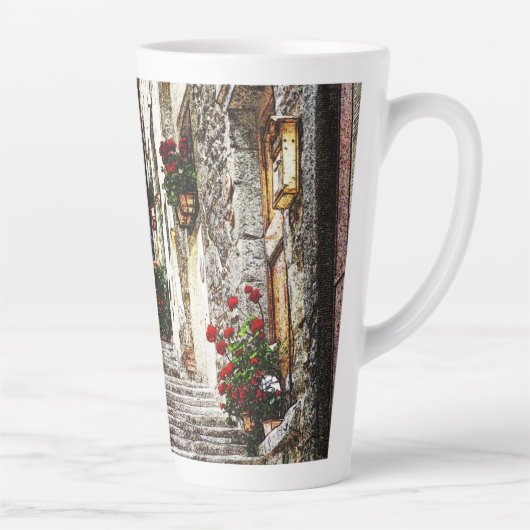 Scène extérieure Latte Mug (Droite)