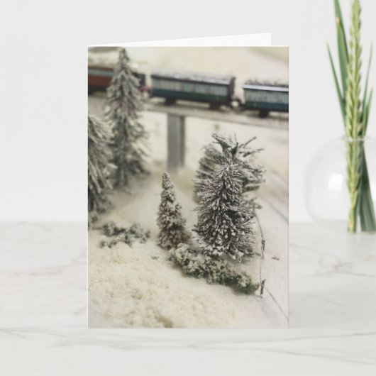 Scène ferroviaire modèle neige (Devant)