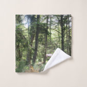 Scène Forestière Avec Chipmunk Et Elk (Gant de toilette)