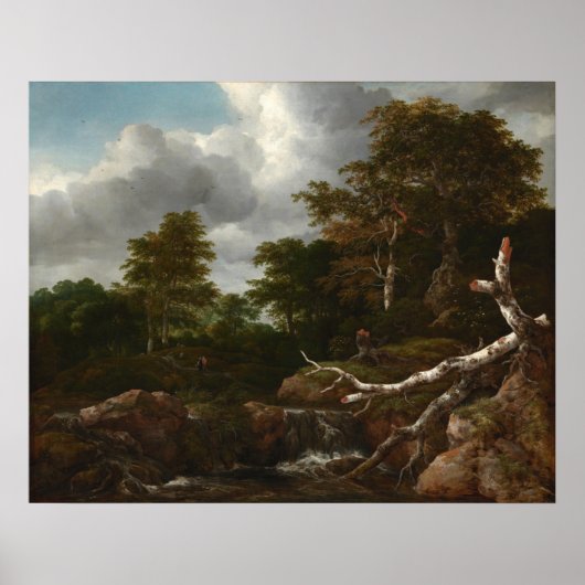 Scène Forêt - Jacob van Ruisdael Poster des Beaux  (Devant)