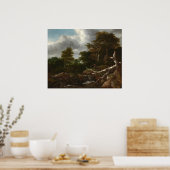Scène Forêt - Jacob van Ruisdael Poster des Beaux  (Cuisine)