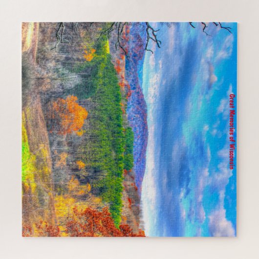 Scène Forêt Wisconsin. Jigsaw Puzzle (Horizontal)