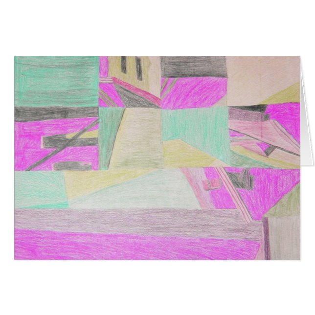 Scène fracturée—carte magenta (Devant horizontal)