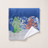 Scène hivernale (Gant de toilette)