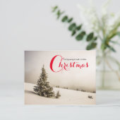Scène hivernale avec arbre - Carte postale (Debout devant)