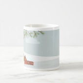 Scène hivernale avec Mug d'oiseaux rouges (Centre)