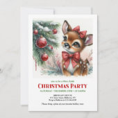 Scène hivernale joyeuse Invitation numérique Noël  (Devant)