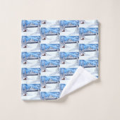 Scène hivernale merveilleuse (Gant de toilette)