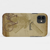 Scène Hollande avec moulin à vent et vélo Coque d' (Dos (Horizontal))