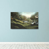 Scene in Busch Sunken Gardens Canvas Afdruk (Insitu (Houten vloer))