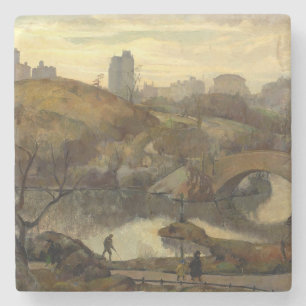 Scene in Central Park (New York City, NY, VS) Stenen Onderzetter
