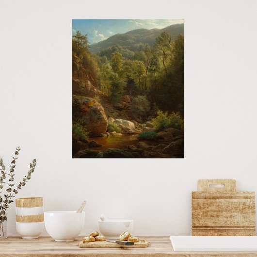 Scene in de Catskills, Paul Weber Fine Art Poster (Keuken)