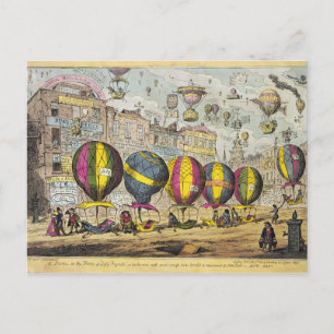 Scène in de Farce 'Lofty Prospects' Briefkaart