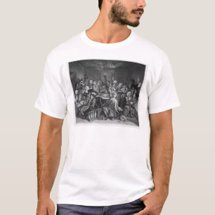 Scène in een gaminghuis t-shirt