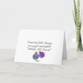 Scène in Fluiter Feestdagen Kaart (Achterkant)