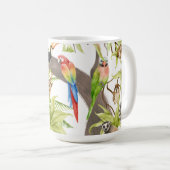 Scène Jungle Oiseaux tropicaux, Critères, Mug de f (Devant droit)