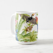 Scène Jungle Oiseaux tropicaux, Critères, Mug de f (Devant gauche)