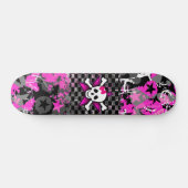 Scène Kind Girly Skull Skateboard Deck (Horizontaal)