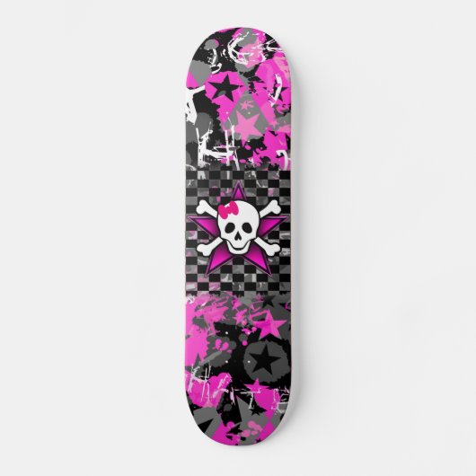 Scène Kind Girly Skull Skateboard Deck (Voorkant)