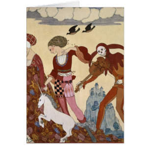 Scène médiévale par Georges Barbier