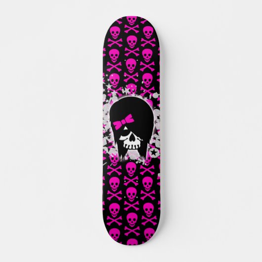 Scène Meisje Skull Skateboard (Voorkant)