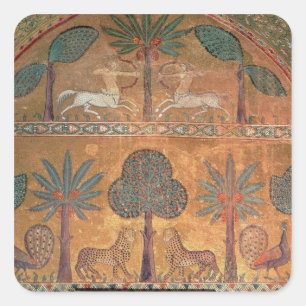 Scene met Centauriërs, van de kamer van koning Rug Vierkante Sticker