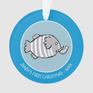 Scène mignonne de poissons d'éléphant avec le