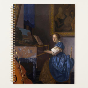 Scène musicale baroque de Vermeer vintage