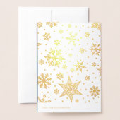 Scène Nativité Luxe Véritable Foil Cartes de Noël (Derrière avec enveloppe)