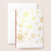 Scène Nativité Luxe Véritable Foil Cartes de Noël (Derrière avec enveloppe)