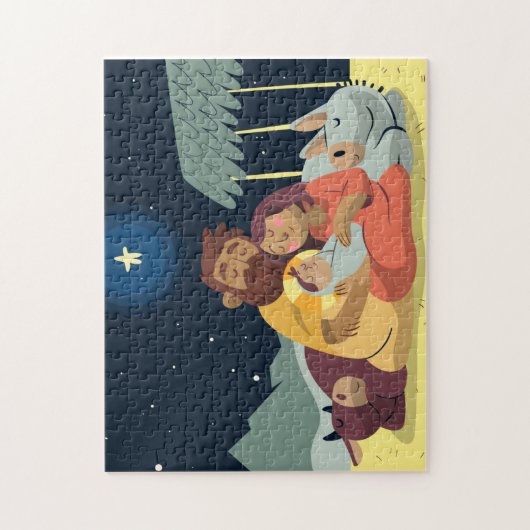 Scène Nativité Puzzle de Noël (Vertical)