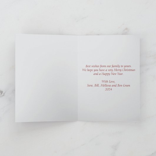 Scène Neige Avec Carte De Noël Aigle (Intérieur)