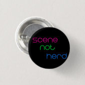 Scene not Herd Ronde Button 3,2 Cm (Voorkant /achterkant)