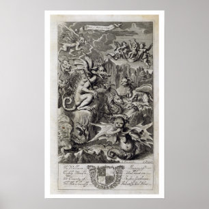 Scene of Hell, illustratie uit boek 1 Deel 3 Cha Poster
