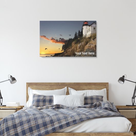 Scène phare avec toile Cloud rose Imprimer (Insitu(Chambre))