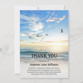 Scène Plage paradisiaque | Carte de remerciements (Devant)