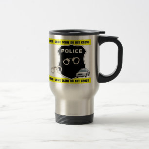 Scène politiecriminaliteit reisbeker