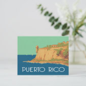 scène Puerto Rico Briefkaart (Staand voorkant)