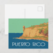 scène Puerto Rico Briefkaart (Voorkant / Achterkant)