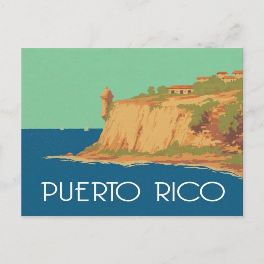 scène Puerto Rico Briefkaart (Voorkant)