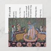 Scene Râgmâlâ Series: Krishna met z'n vlot. Kaart (Voorkant / Achterkant)