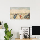 Scène sur la glace - Hendrick Avercamp Poster d'Ar (Bureau à domicile)