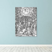 Scène uit de Apocalyps, Adoration of the Canvas Afdruk (Insitu (Houten vloer))