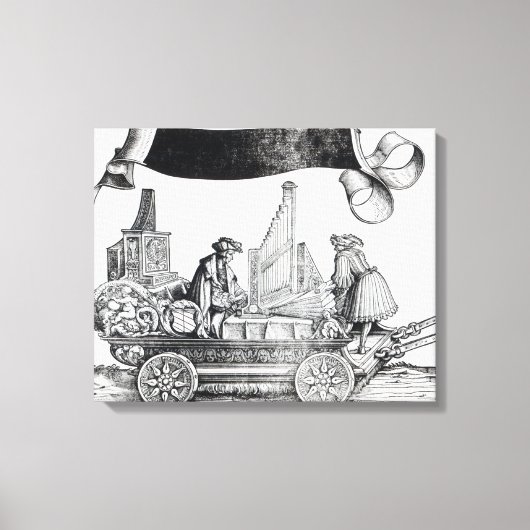 Scène uit de drievoudige processie van Maximilian Canvas Afdruk (Voorkant)
