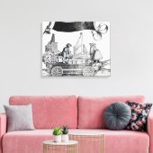 Scène uit de drievoudige processie van Maximilian Canvas Afdruk (Insitu (Woonkamer))