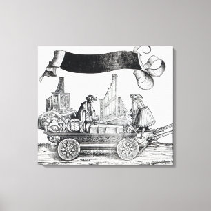 Scène uit de drievoudige processie van Maximilian Canvas Afdruk