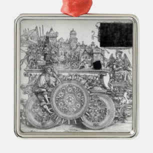 Scène uit de drievoudige processie van Maximilian Metalen Ornament