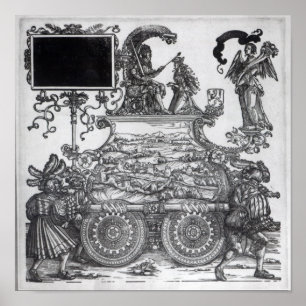 Scène uit de drievoudige processie van Maximilian Poster
