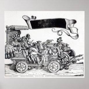Scène uit de drievoudige processie van Maximilian Poster