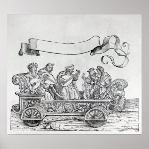 Scène uit de drievoudige processie van Maximilian Poster